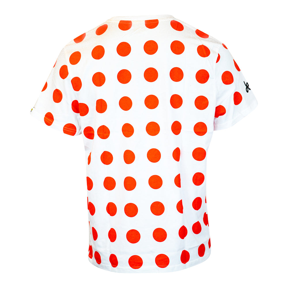 2022 Tour de France Polka Dot KOM T-Shirt Men LARGE + Cycling Cap