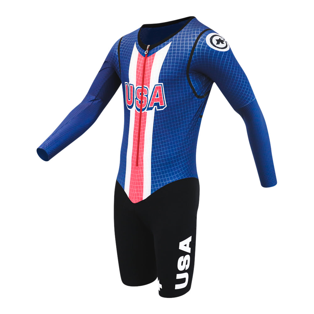 Assos Feno 20.20 LS Skinsuit - USA Cycling – CYKOM